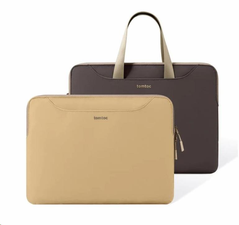 tomtoc Light-A21 Dual-color Slim Laptop Handbag,  13, 5 Inch - Cookie0 