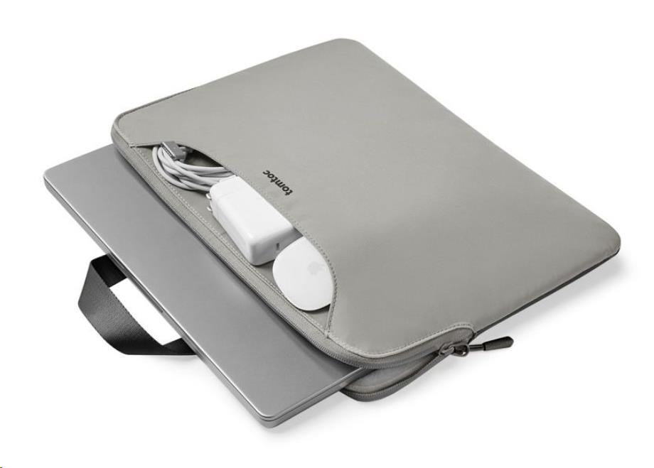 tomtoc Light-A21 Dual-color Slim Laptop Handbag,  13, 5 Inch - Gray4 