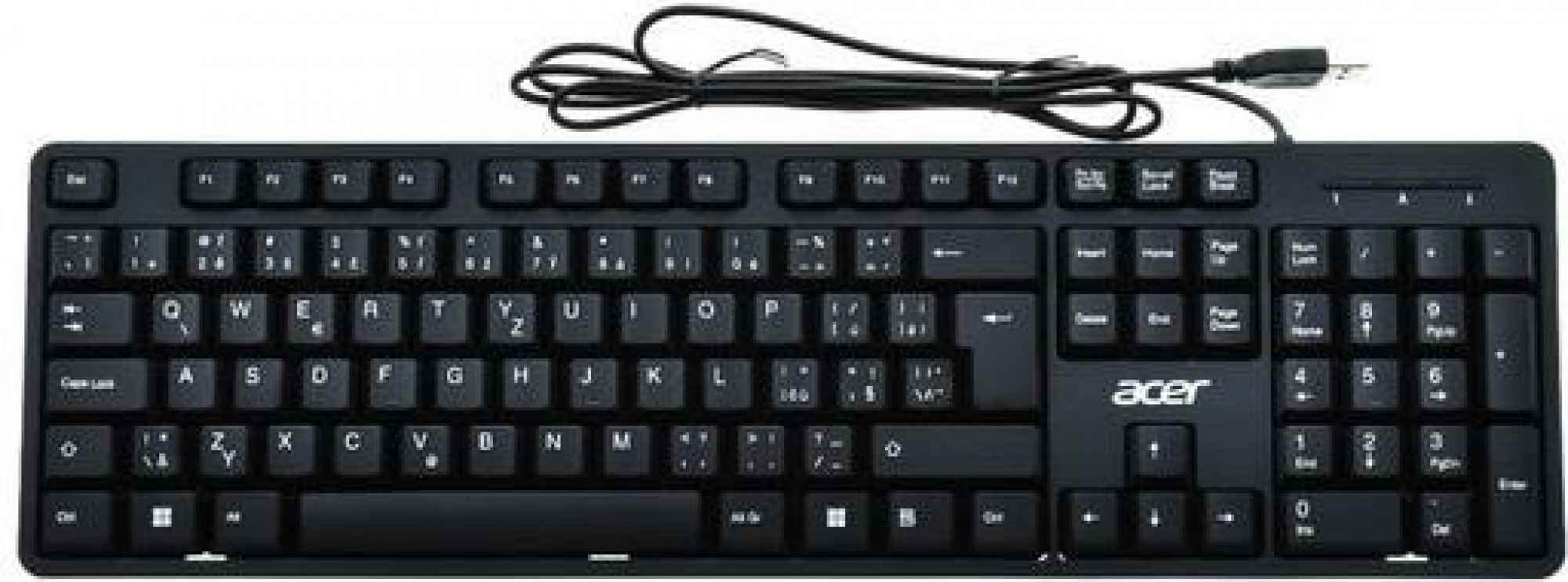 Acer klávesnice drátová USB, WIN, černá, CZ0 