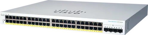 Cisco switch CBS220-48P-4X-EU (48xGbE, 4xSFP+, 48xPoE+, 382W) - REFRESH0 