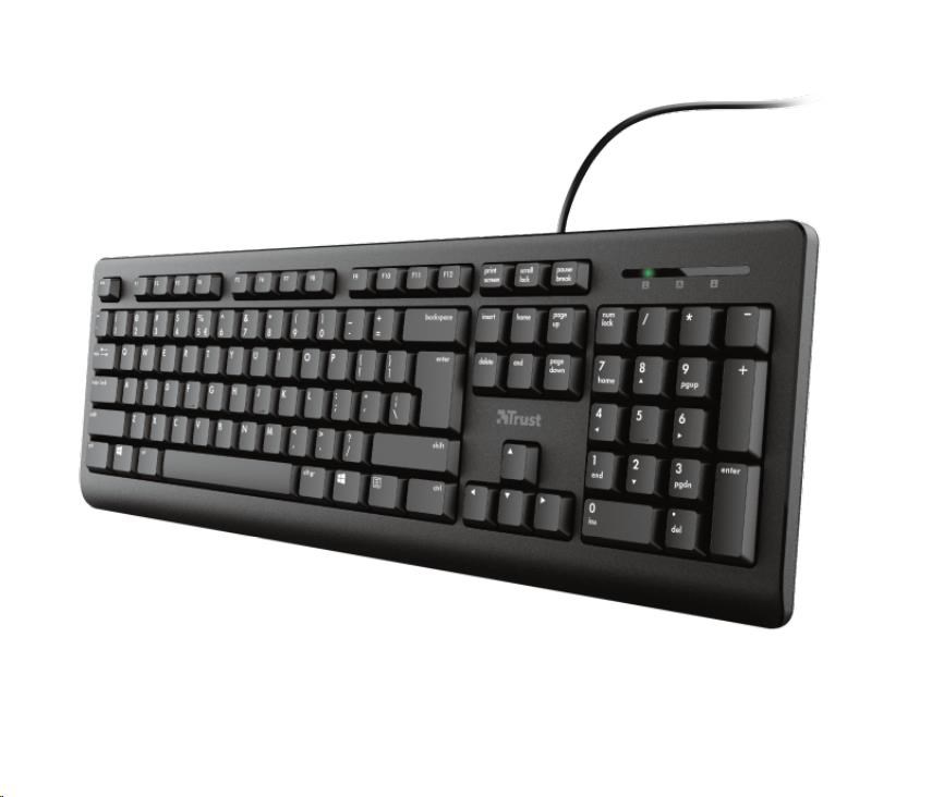 TRUST klávesnice PRIMO,  membránová,  USB,  HU0 