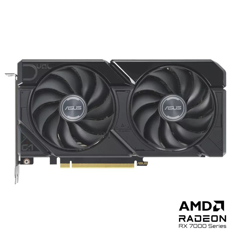 ASUS VGA AMD Radeon DUAL RX 7600 XT 16G OC, AMD RX 7600 XT, 16GB GDDR6, 3xDP, 1xHDMI1 