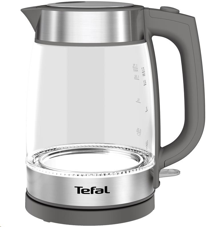 Tefal Glass KI740B30 rychlovarná konvice, 2200 W, automatické vypnutí, 1.7 l,  šedá1 