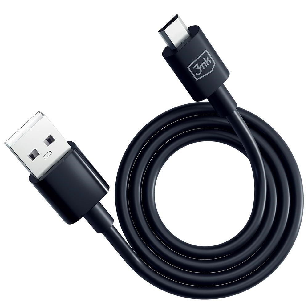 3mk datový kabel - Hyper Cable A to Micro 1.2m 5V 2, 4A,  černá1 