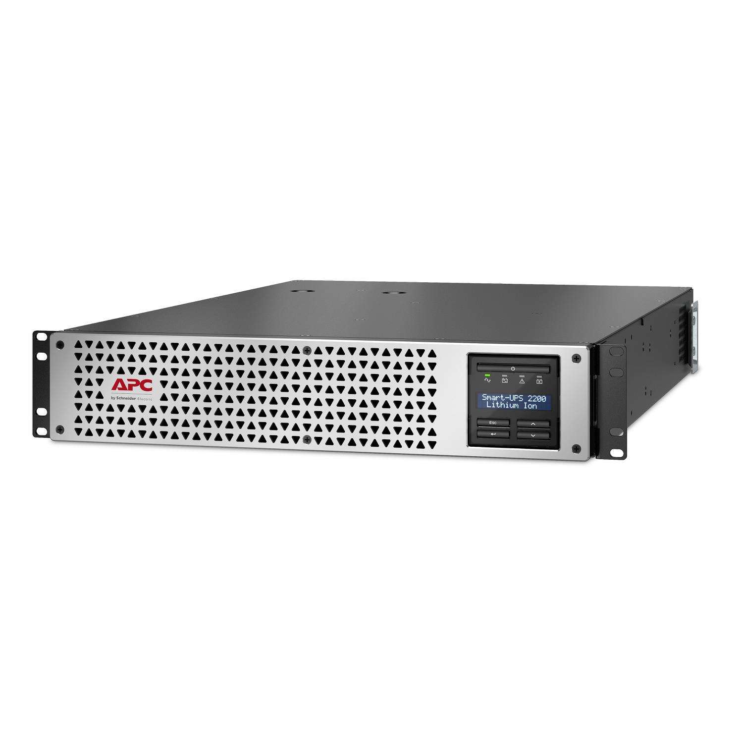 APC Smart-UPS Line Interactive 2200VA,  Lithium-ion,  Rack,  2U,  230V,  8x IEC C13 + 1x IEC C19,  SmartConnect,  AVR,  LCD0 