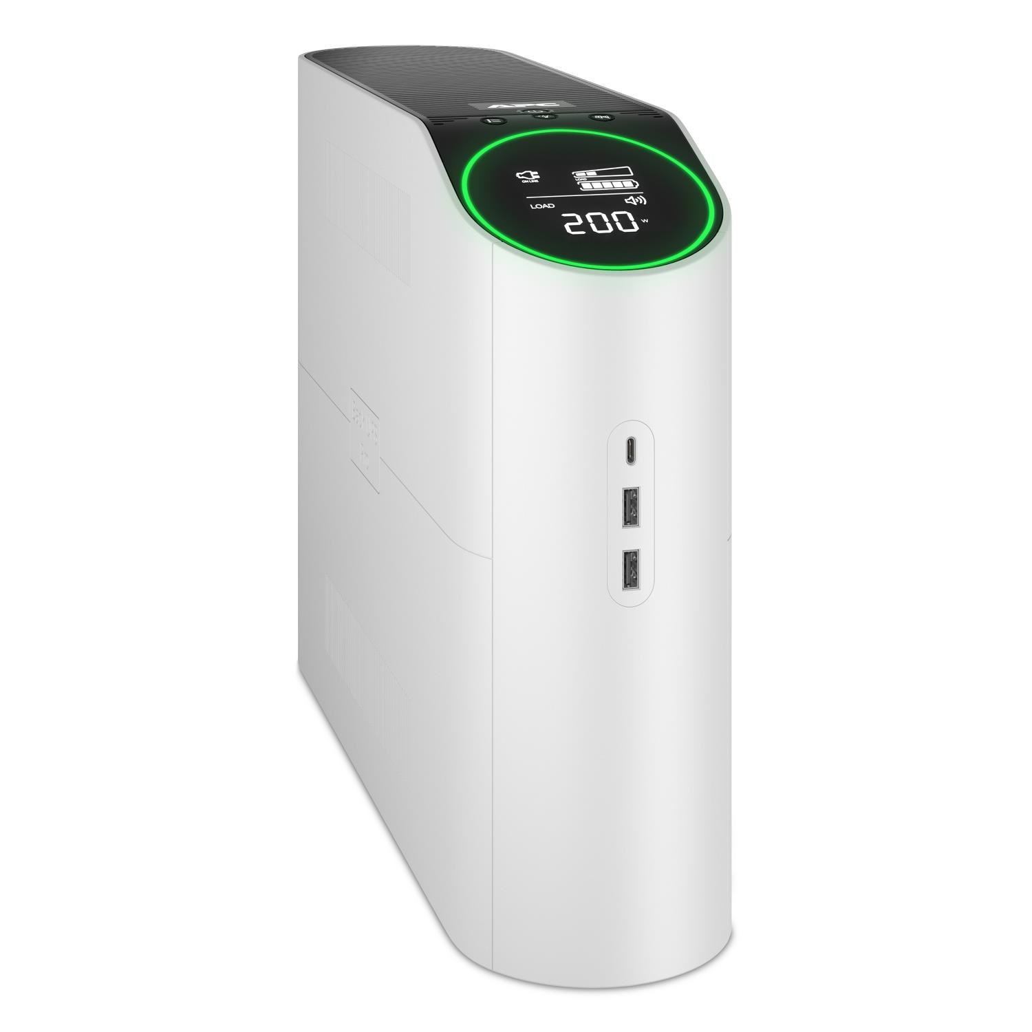 APC Back-UPS Pro Gaming 2200VA,  6 Outlets,  AVR,  LCD Interface (1320W),  4x Schuko,  2x IEC C13,  bílá (Arctic)2 