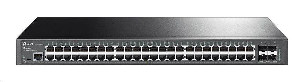 TP-Link OMADA JetStream switch SG3452X (48xGbE,  4xSFP+,  2xconsole,  fanless)0 