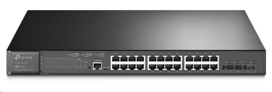 TP-Link OMADA JetStream switch SG3428XMP (24xGbE, 4xSFP+, 24xPoE+, 384W,  2x Console)0 