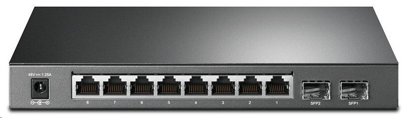 TP-Link OMADA JetStream switch SG2210P (8xGbE,  2xSFP,  8x PoE+,  61W,  fanless)2 