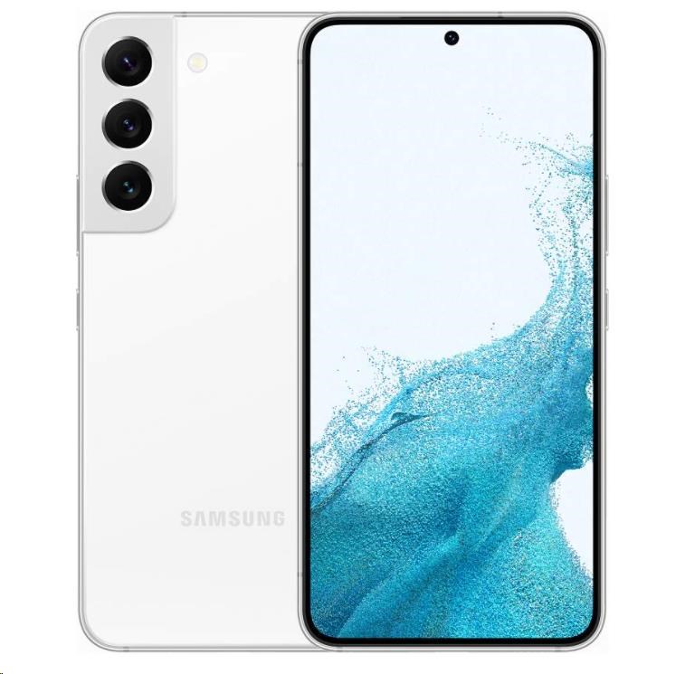 Samsung Galaxy S22 (S901),  8/ 256 GB,  5G,  DS,  EÚ,  biela0 