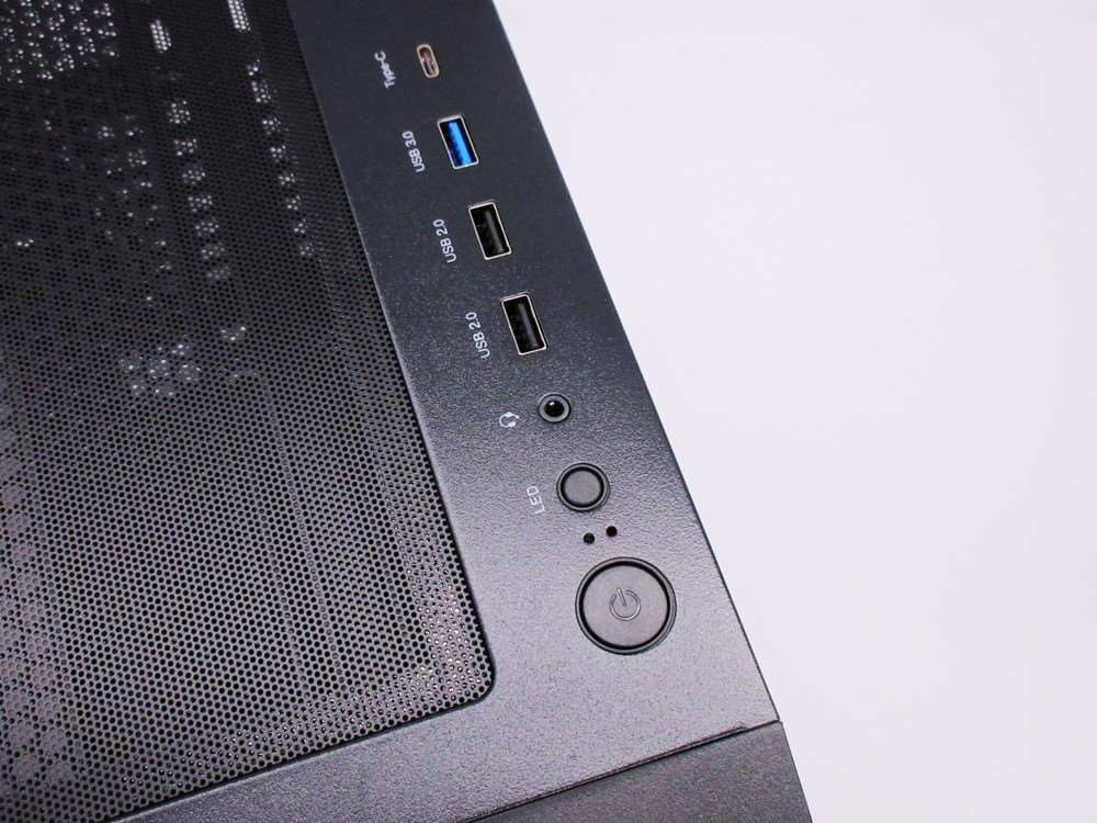 1stCOOL skříň GAMER 5,  Mid tower,  AU,  USB 3.0,  USB-C,  2x 140 ARGB Fan,  1x 120 ARGB Fan,  bez zdroje,  černá2 