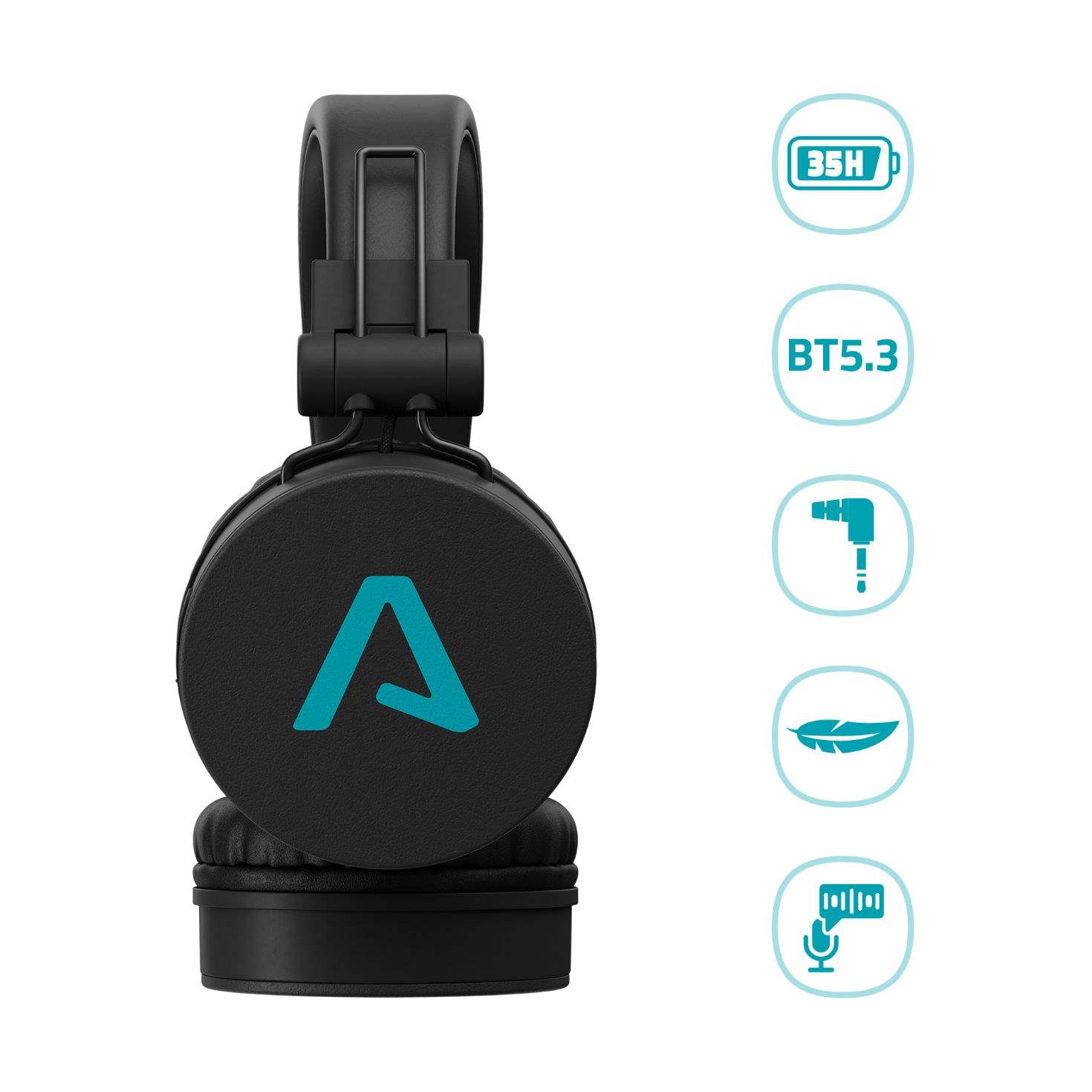 LAMAX Beat Blaze2 náhlavní sluchátka,  USB-C - černá3 