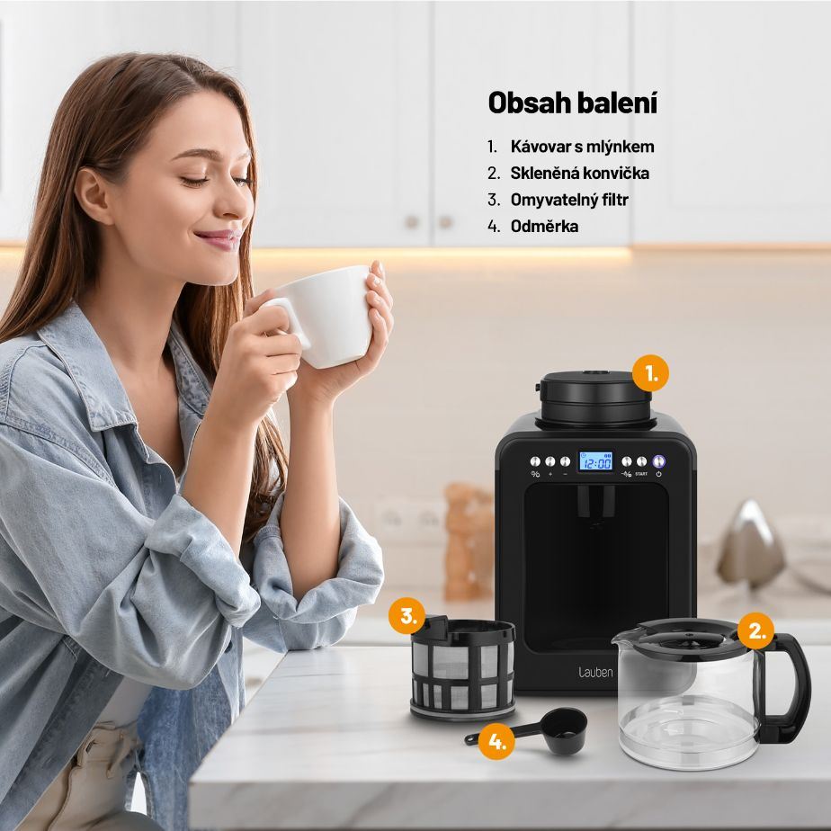 Lauben Grind&Drip Coffee Maker 600BB9 
