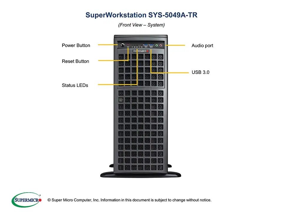 SUPERMICRO SuperWorkstation SYS-5049A-TR0 