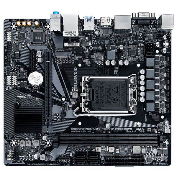 GIGABYTE MB Sc LGA1700 H610M S2H V2,  Intel H610,  2xDDR5,  2xDP,  1xHDMI,  1xVGA,  mATX3 