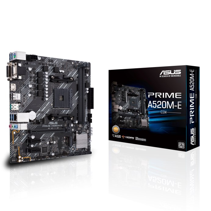 ASUS MB Sc AM4 PRIME A520M-E/ CSM,  AMD A520,  2xDDR4,  1xHDMI,  1xDVI,  1xVGA,  mATX0 