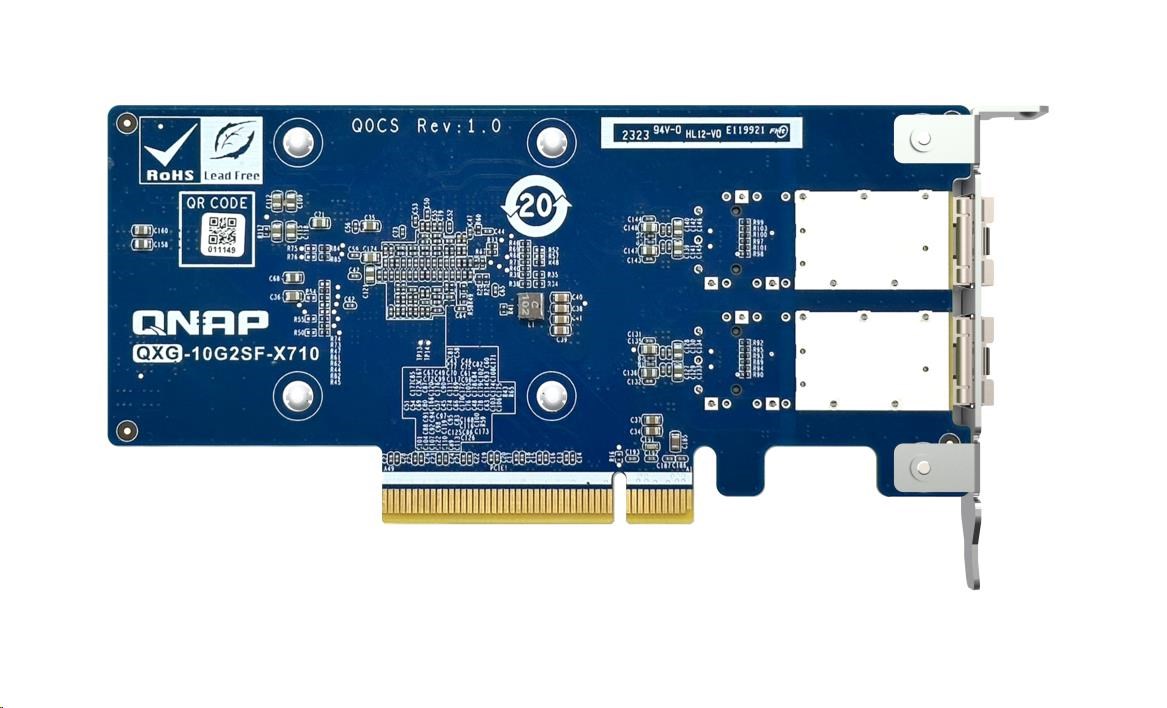 QNAP QXG-10G2SF-X710 rozšiřující karta 2x 10Gb SFP+ pro PC i NAS4 