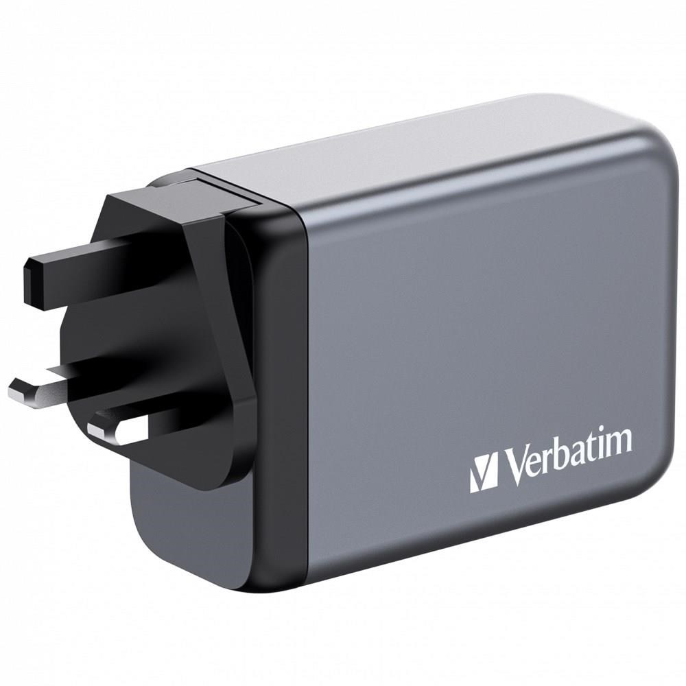 VERBATIM GaN Nabíječka do sítě GNC-200,  200W,  3x USB-C,  1x USB1 