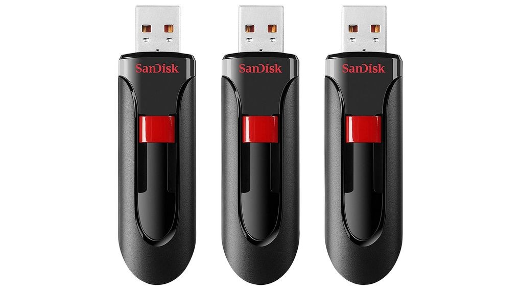 SanDisk Flash Disk 32GB Cruzer Glide,  USB 2.0,  Černá,  3 Pack0 