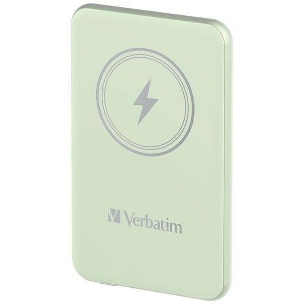 VERBATIM Powerbanka Charge "n" Go,  Magnetická,  5000 mAh,  USB-C,  Zelená0 