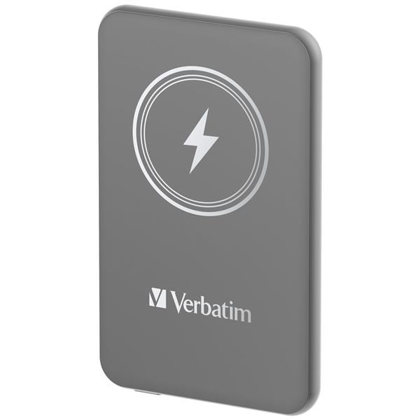 VERBATIM Powerbanka Charge "n" Go,  Magnetická,  5000 mAh,  USB-C,  Šedá0 