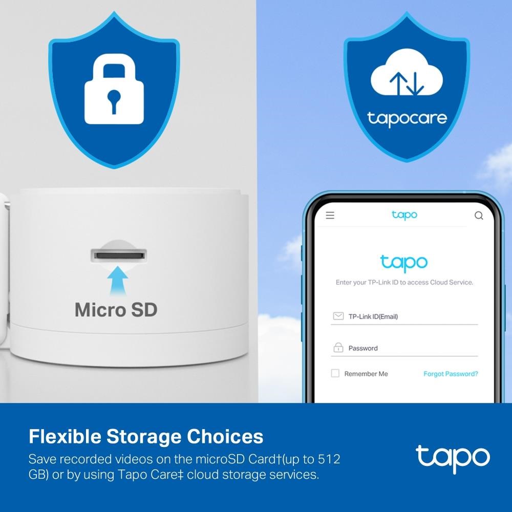 TP-Link Tapo C125 domácí/ indoor kamera (4MP,  2K QHD 1440p,  WiFi,  IR 10m,  micro SD card)3 