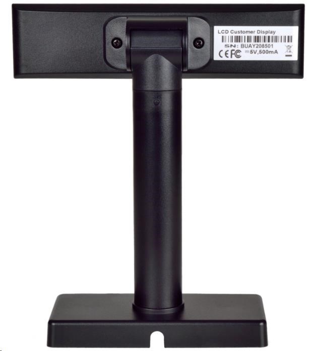 Virtuos LCD zákaznický displej Virtuos FL-2026MB 2x20,  USB,  černý4 