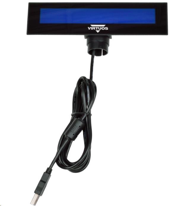 Virtuos LCD zákaznický displej Virtuos FL-2026MB 2x20,  USB,  černý1 