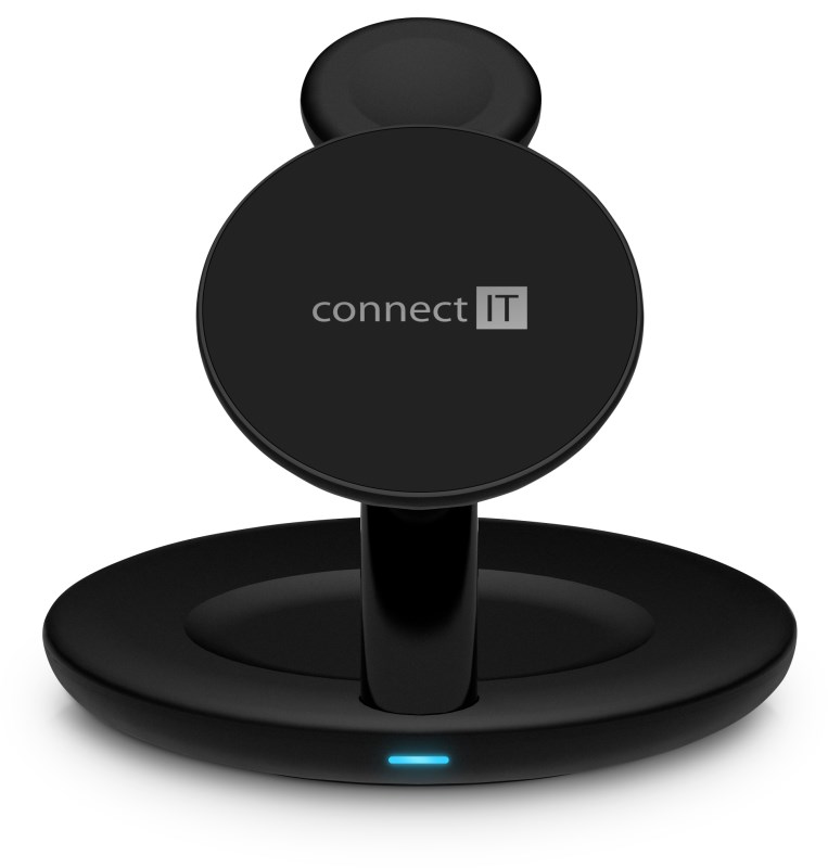 CONNECT IT Bezdrátová nabíječka 3v1 MultiCharge MagSafe pro IPhone,  Apple Watch a AirPods,  15 W,  Černá2 