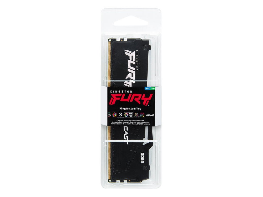 KINGSTON DIMM DDR5 16GB 6000MT/s CL30 Non-ECC FURY Beast RGB EXPO, Černá4 