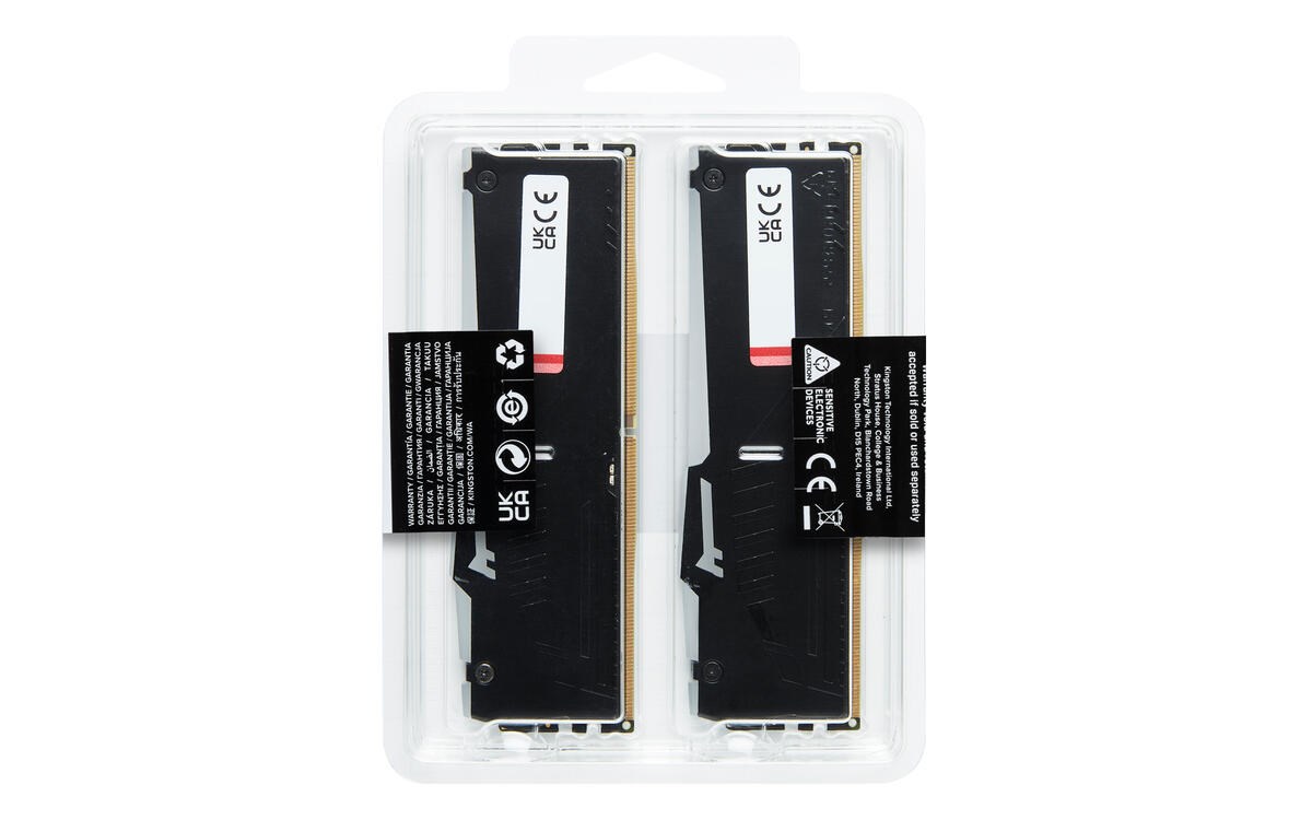 KINGSTON DIMM DDR5 64GB (Kit of 2) 6000MT/ s CL30 Non-ECC FURY Beast RGB EXPO,  Černá3 