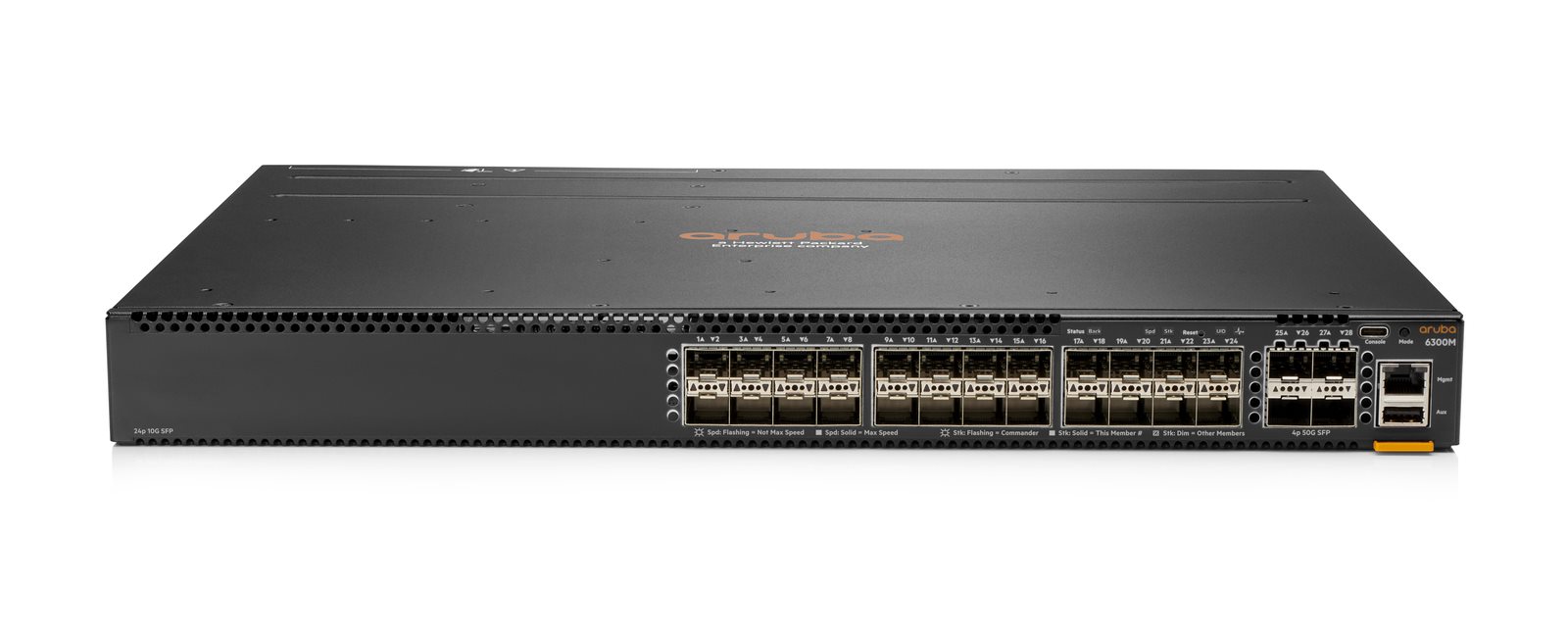 Aruba 6300M 24-port SFP+ and 4-port SFP56 Switch JL658A RENEW0 