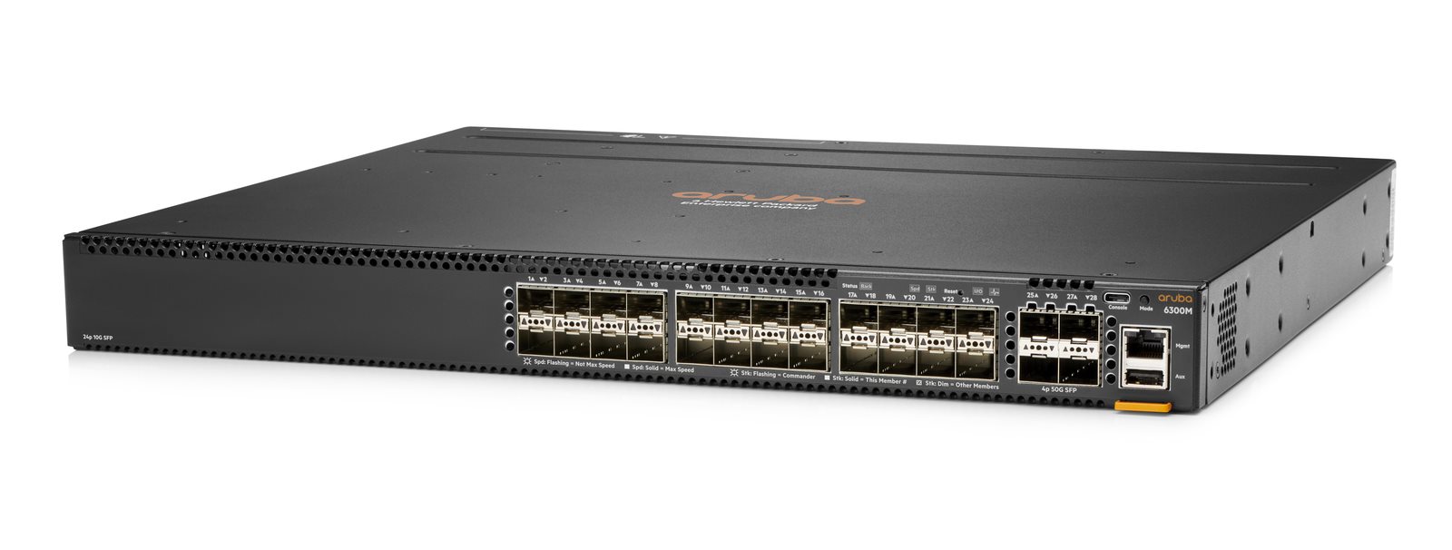 Aruba 6300M 24-port SFP+ and 4-port SFP56 Switch JL658A RENEW1 