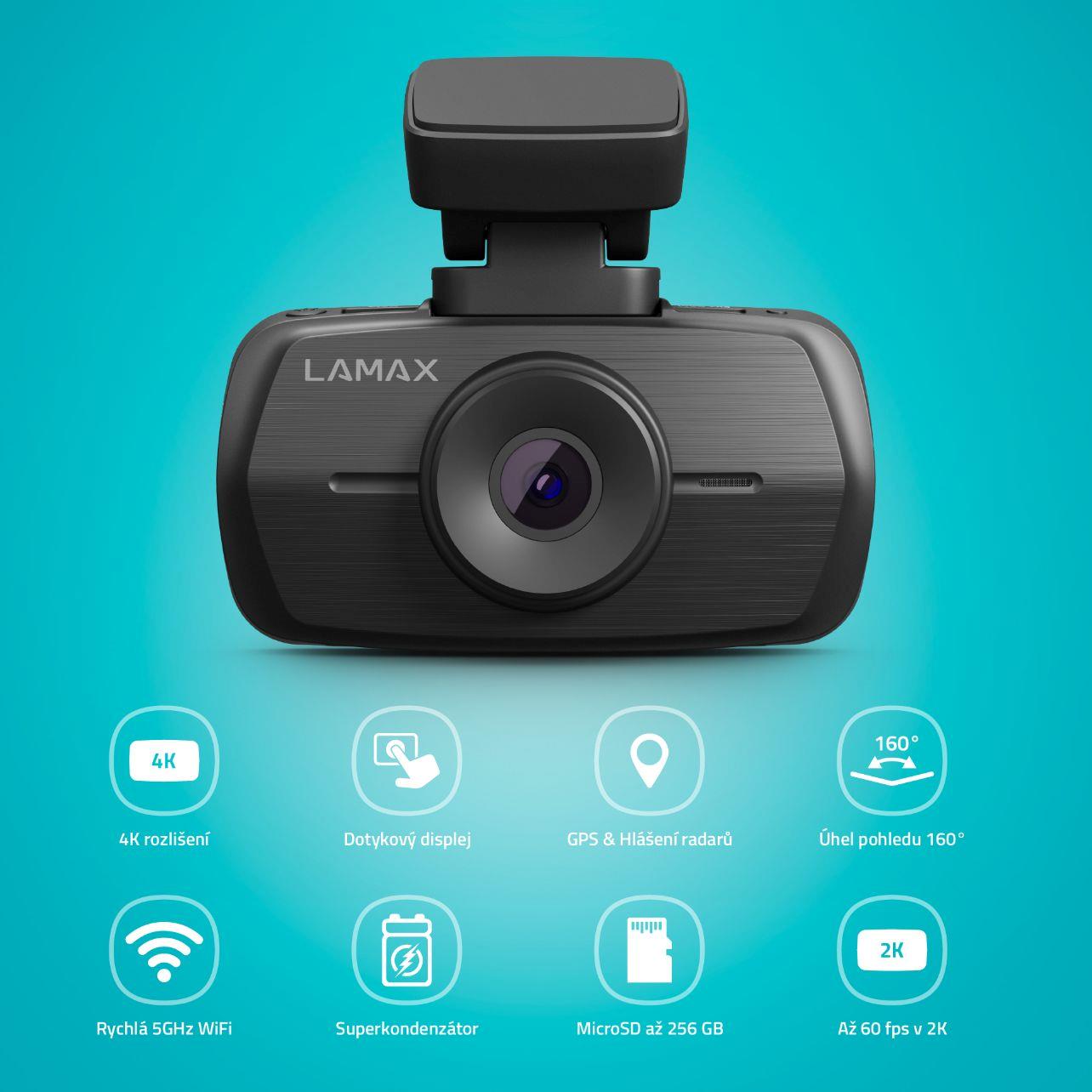 LAMAX C11 GPS 4K kamera do auta1 