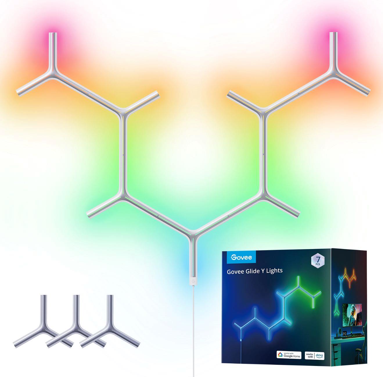 Govee LED RGBIC Y Shape Light Panel - 7ks2 