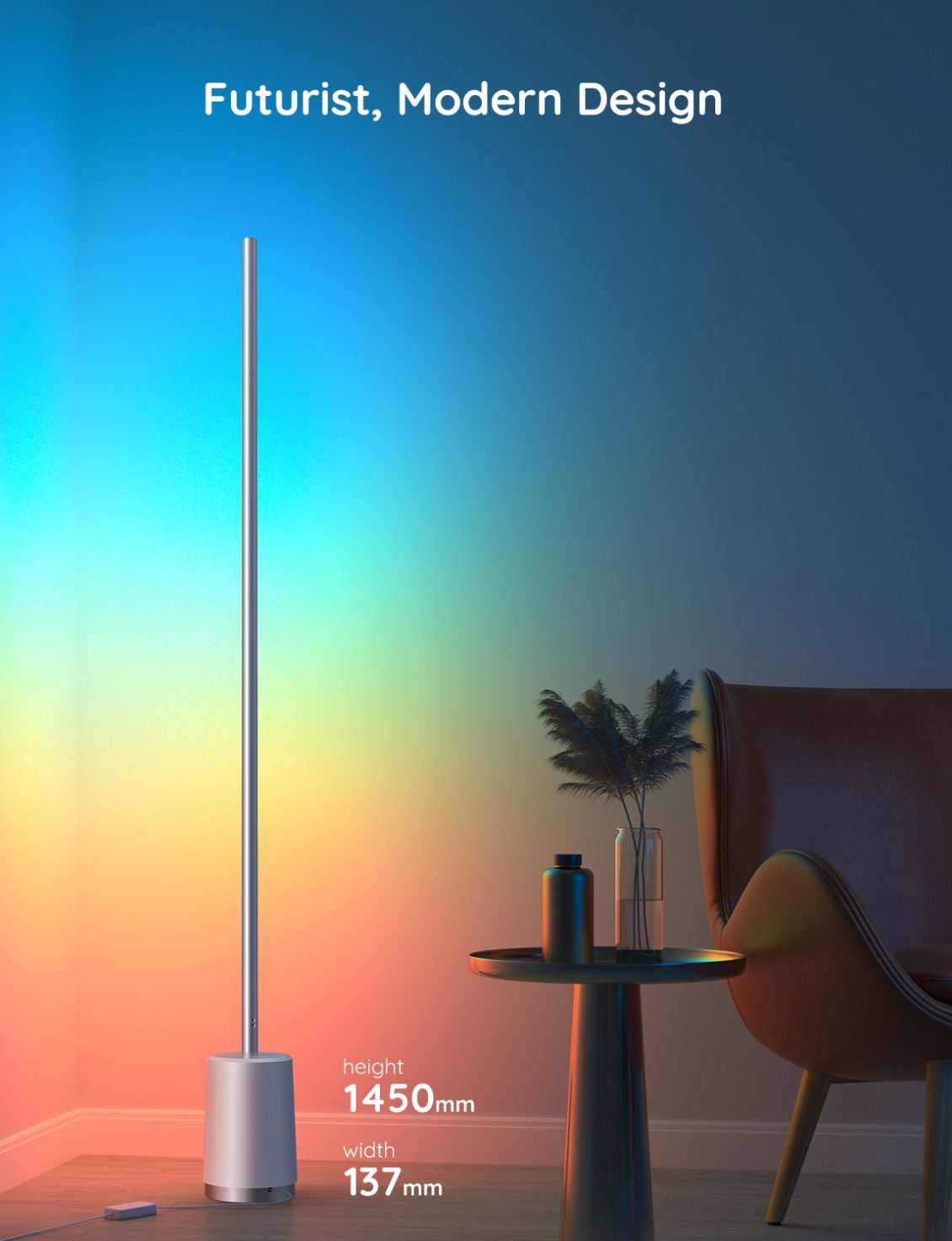 Govee Lyra Smart RGBICWW LED lampa + ovladač3 