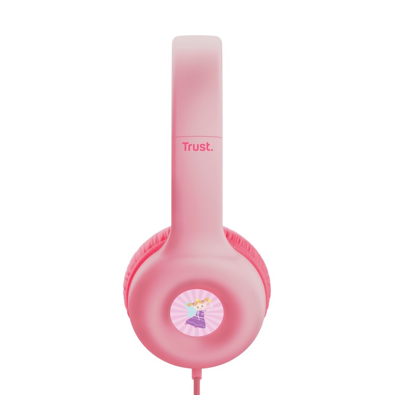 TRUST sluchátka Nouna Kids Headphones,  Růžová0 