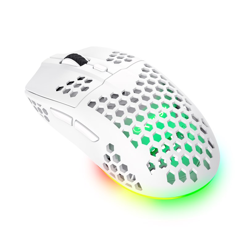 TRUST bezdrátová myš GXT 929W Helox Lightweight,  RGB,  Bílá1 