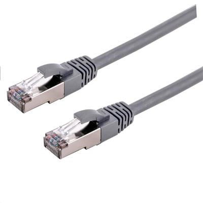 C-TECH kabel patchcord Cat6a,  S/ FTP,  šedý,  5m0 