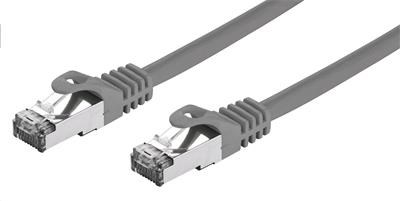 C-TECH kabel patchcord Cat7,  S/ FTP,  šedý,  0, 25m0 