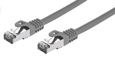C-TECH kabel patchcord Cat7,  S/ FTP,  šedý,  0, 5m0 