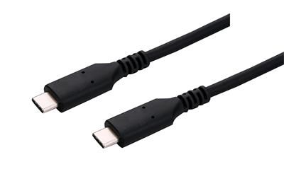 C-TECH kabel USB 4.0,  Type-C (CM/ CM),  PD 100W,  40Gbps,  1m,  černý0 