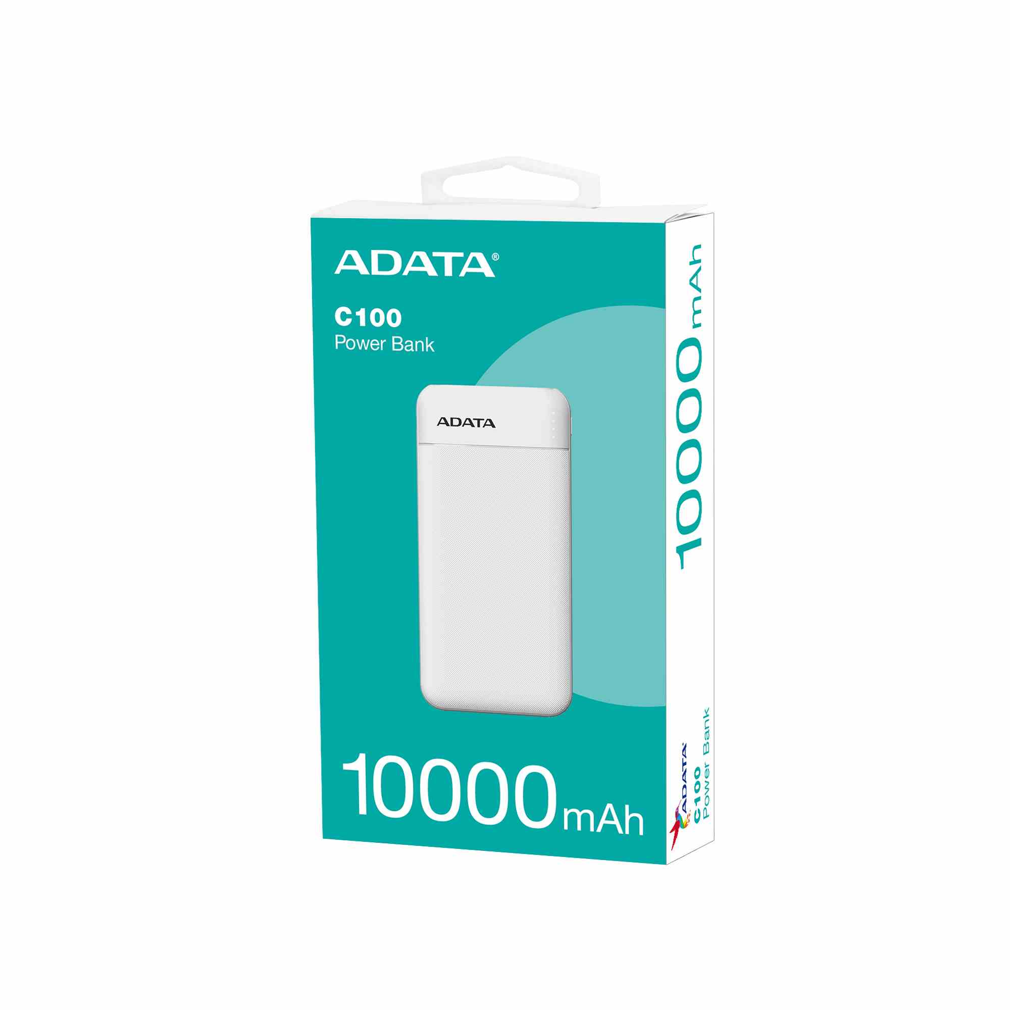 ADATA powerbanka C100,  10000mAh,  Bílá5 