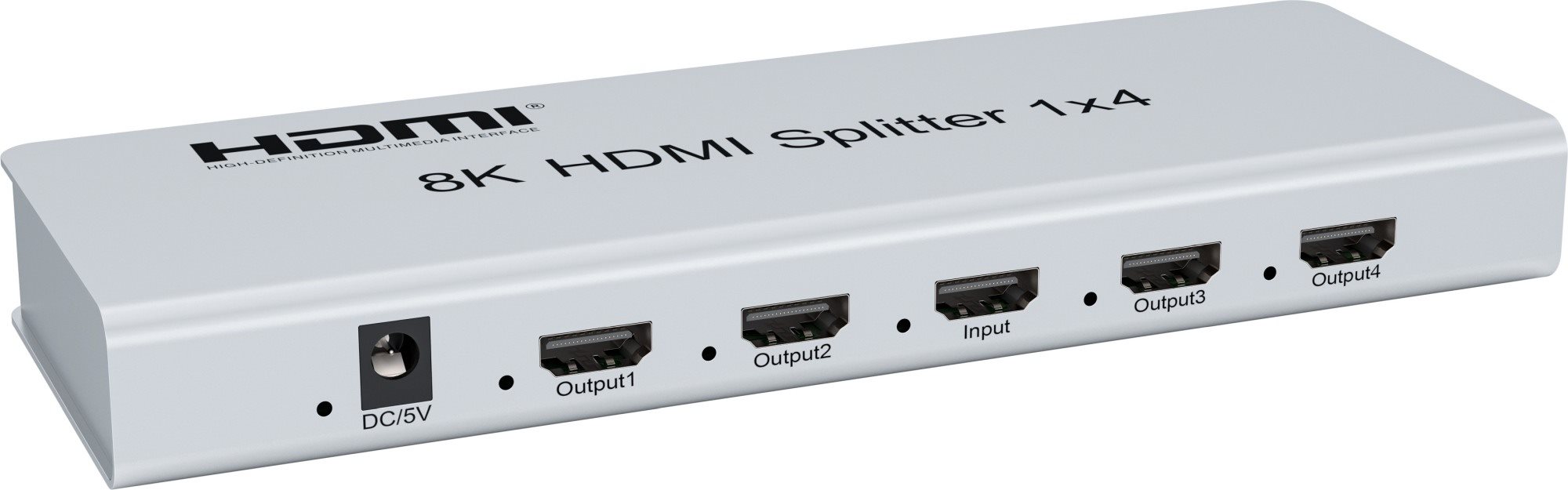 PremiumCord HDMI 2.1 splitter 1-4 porty,  8K@60Hz,  4K@120Hz,  1080p,  HDR0 