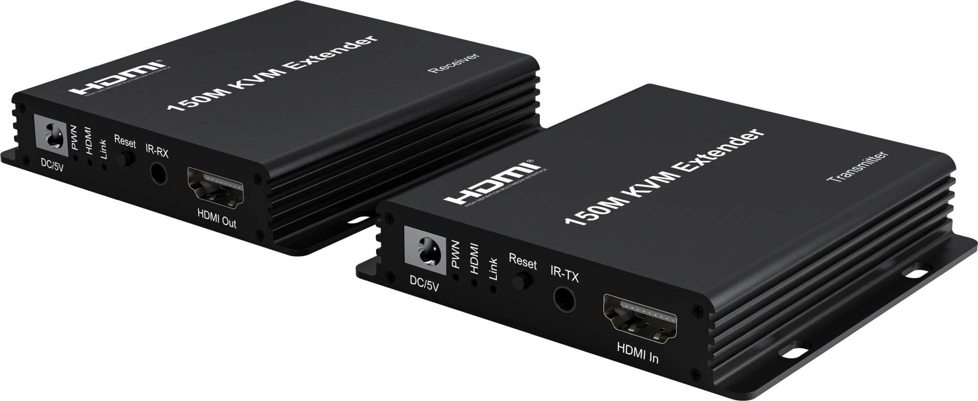 PremiumCord HDMI KVM extender přes Cat5e/ 6,  FULL HD 1080p,  na 150m0 