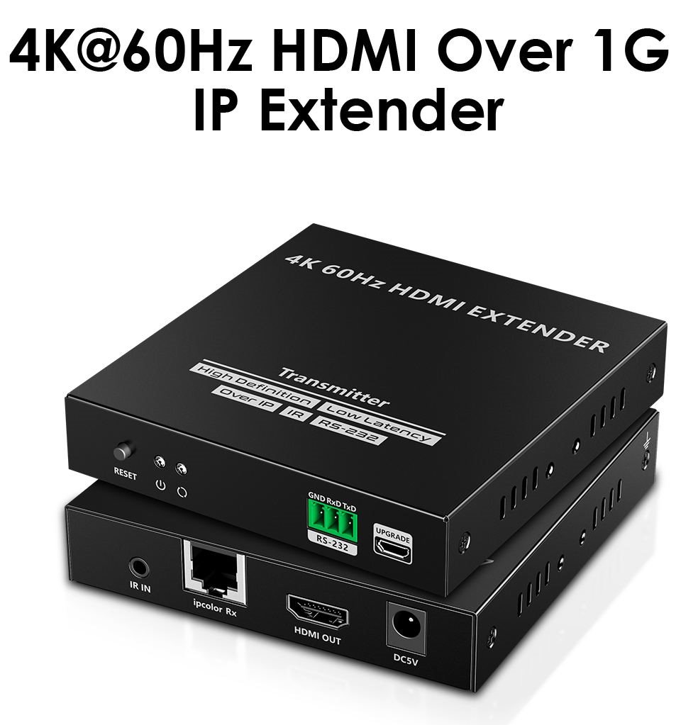 PremiumCord HDMI extender na 120m přes LAN,  nekompresovaný,  4K@60Hz,  přes IP0 