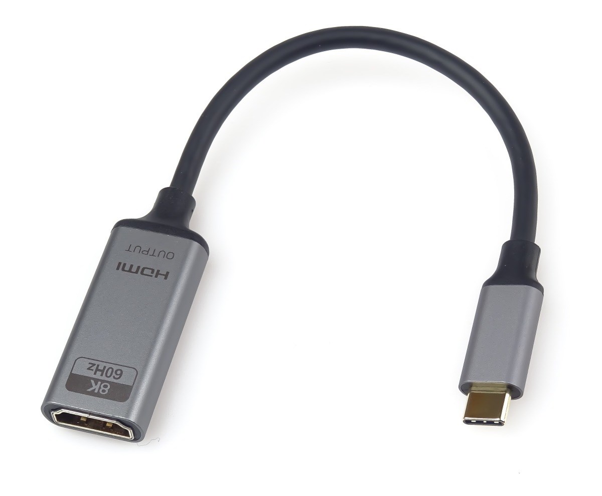 PremiumCord Adaptér USB-C na HDMI rozlišení obrazu 8K@60Hz, 4K@144Hz,  20cm0 