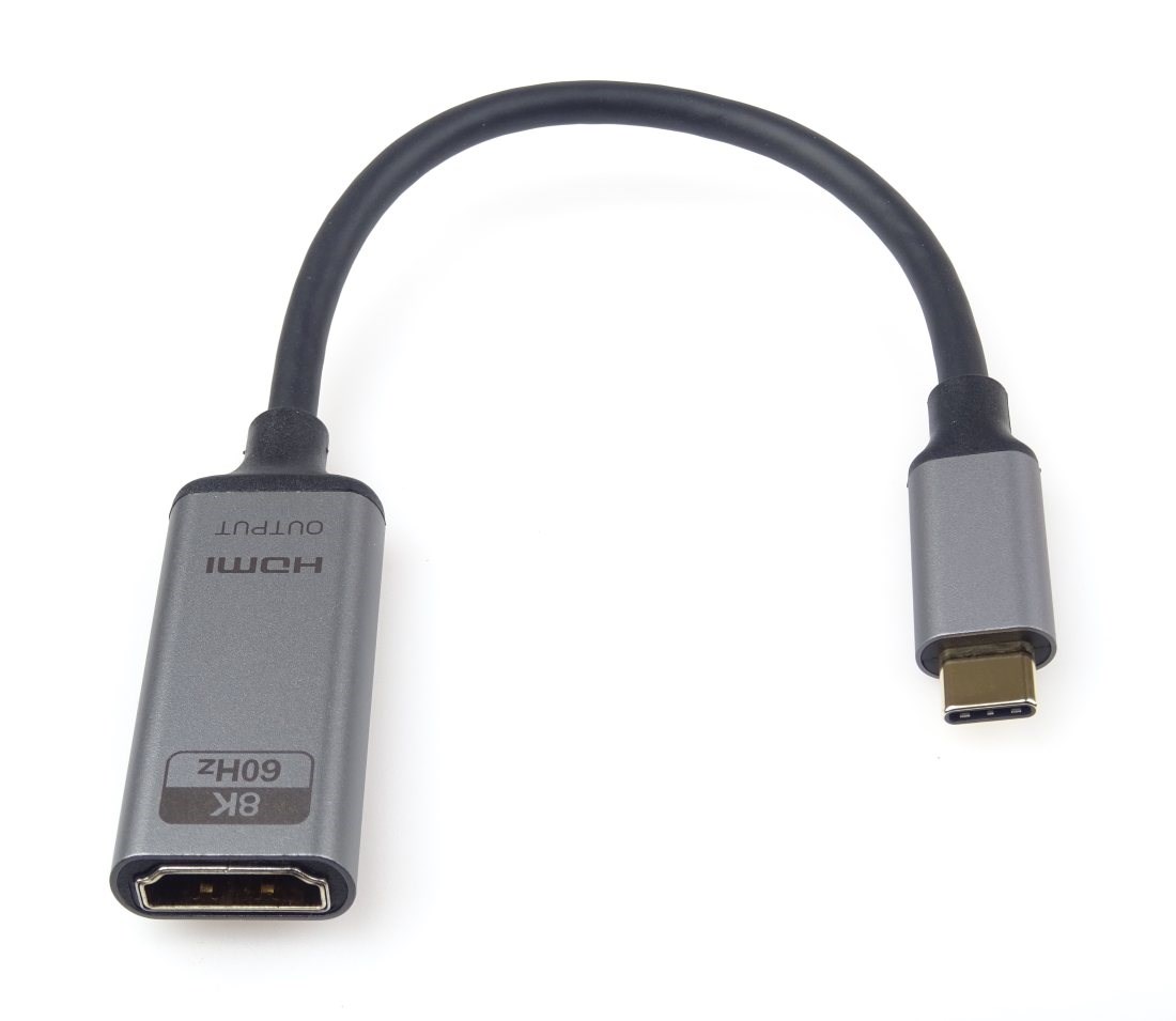 PremiumCord Adaptér USB-C na HDMI rozlišení obrazu 8K@60Hz, 4K@144Hz,  20cm1 