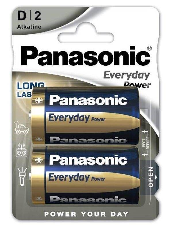 Panasonic Alkalická baterie LR20EPS/ 2BP Everyday Power (Blistr 2 ks)0 