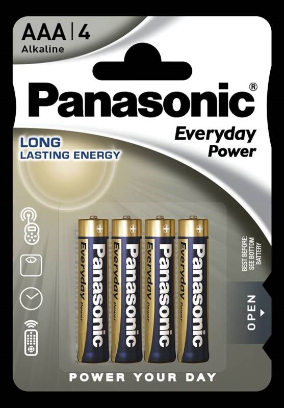 Panasonic Alkalická baterie LR03EPS/ 4BP Everyday Power (Blistr 4 ks)0 